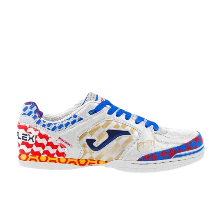 Joma Top Flex Inbdoor Boots- White/Multi 'Pito'