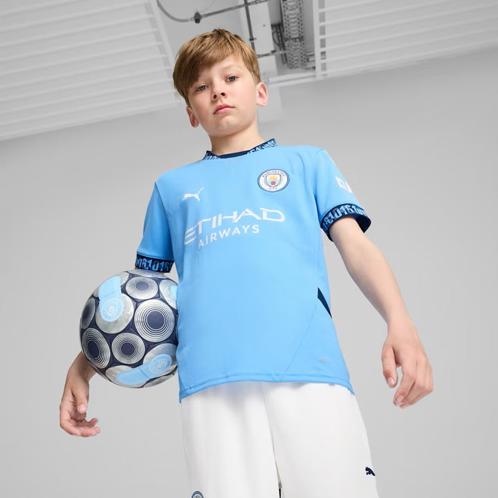 Manchester City 2024/25 Official Home Jersey- JUNIOR