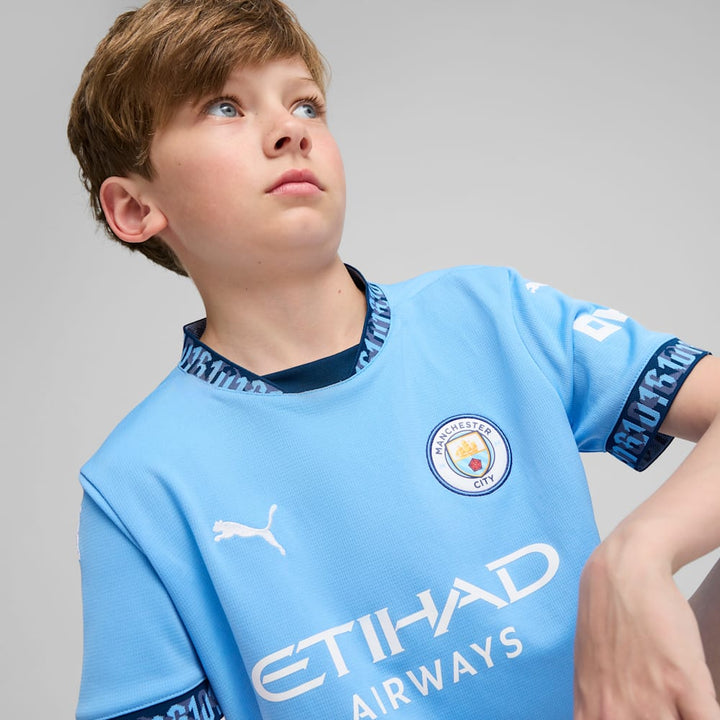 Manchester City 2024/25 Official Home Jersey- JUNIOR