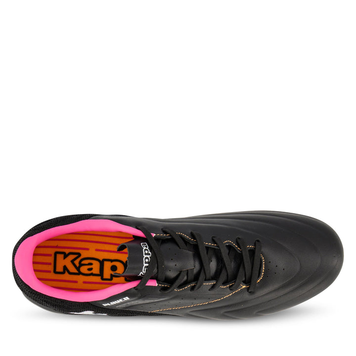 Kappa Player Pro FG Boots- Black/Orange/Fuchsia