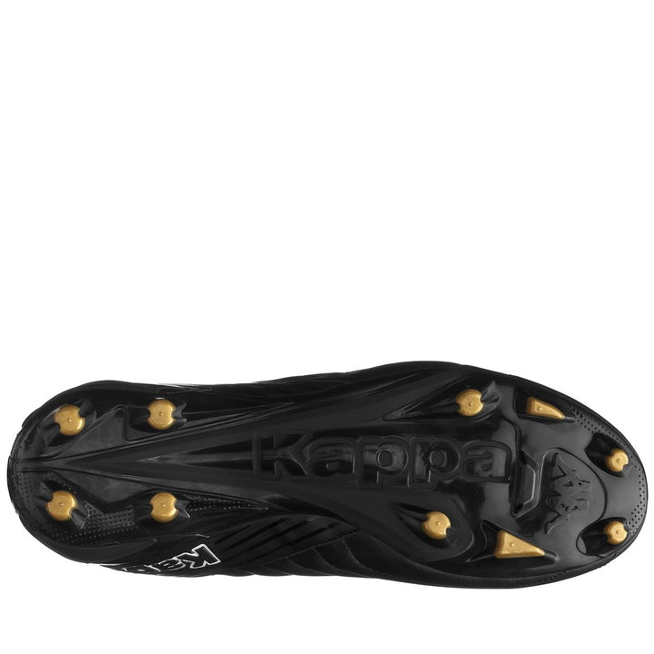 Kappa Player Base FG Boots- Black/White/Gold