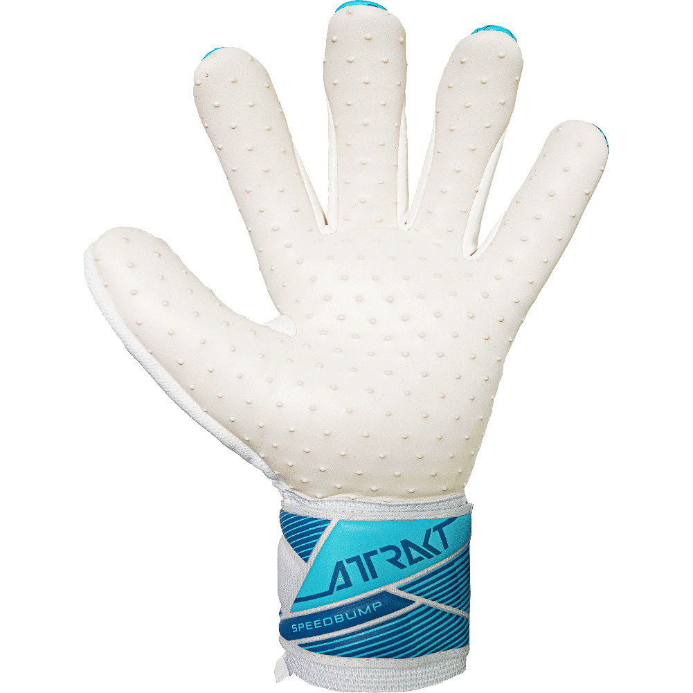 Reusch Attrakt Speedbump- White/Sky Blue
