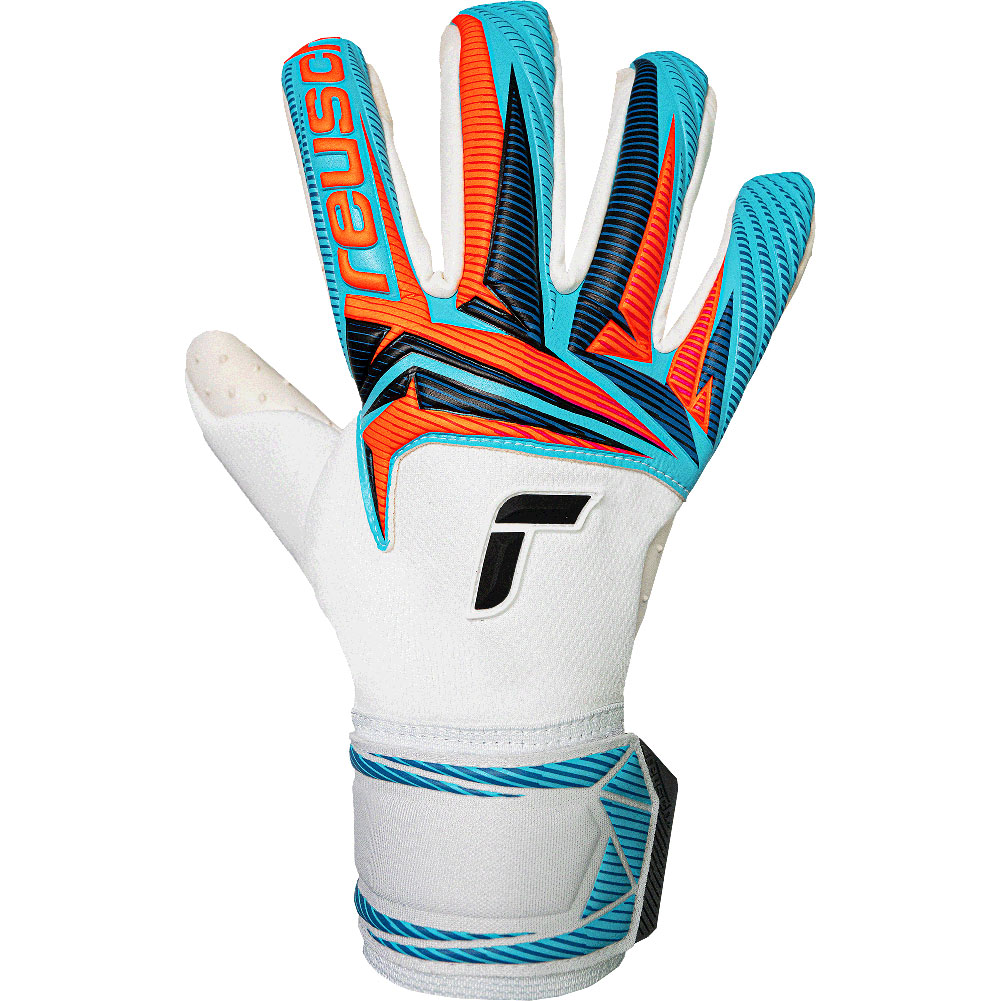 Reusch Attrakt Speedbump- White/Sky Blue