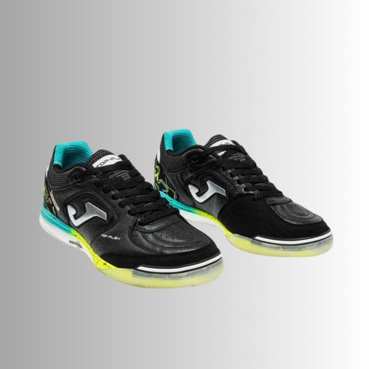 Joma Top Flex Rebound Indoor Boots- Black/Turquoise