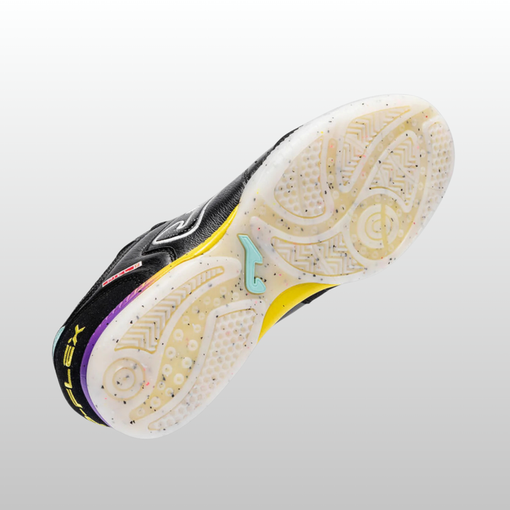Joma Top Flex Indoor Boots- Black/Purple/Yellow