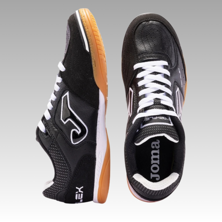 Joma Top Flex Indoor Boots- Black/White