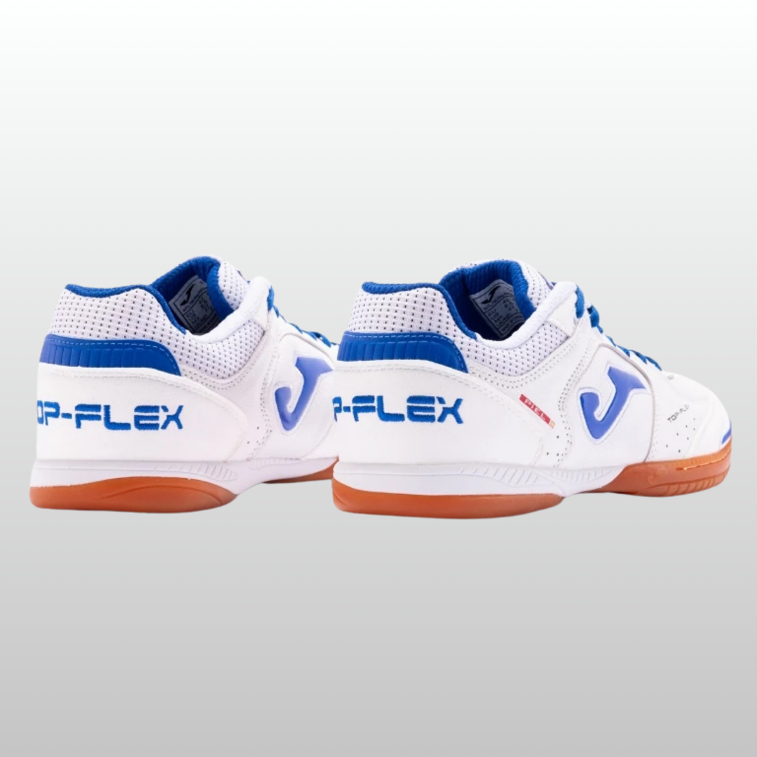 Joma Top Flex Indoor Boots- White/Royal