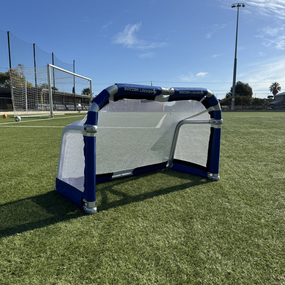 4 x 2.5 foot Pro Aluminium Folding Goal- Royal