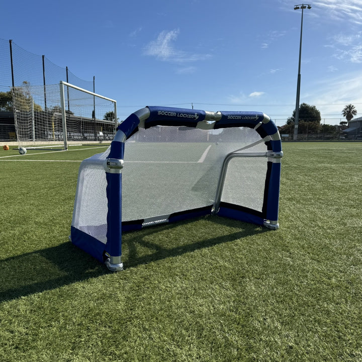 4 x 2.5 foot Pro Aluminium Folding Goal- Royal