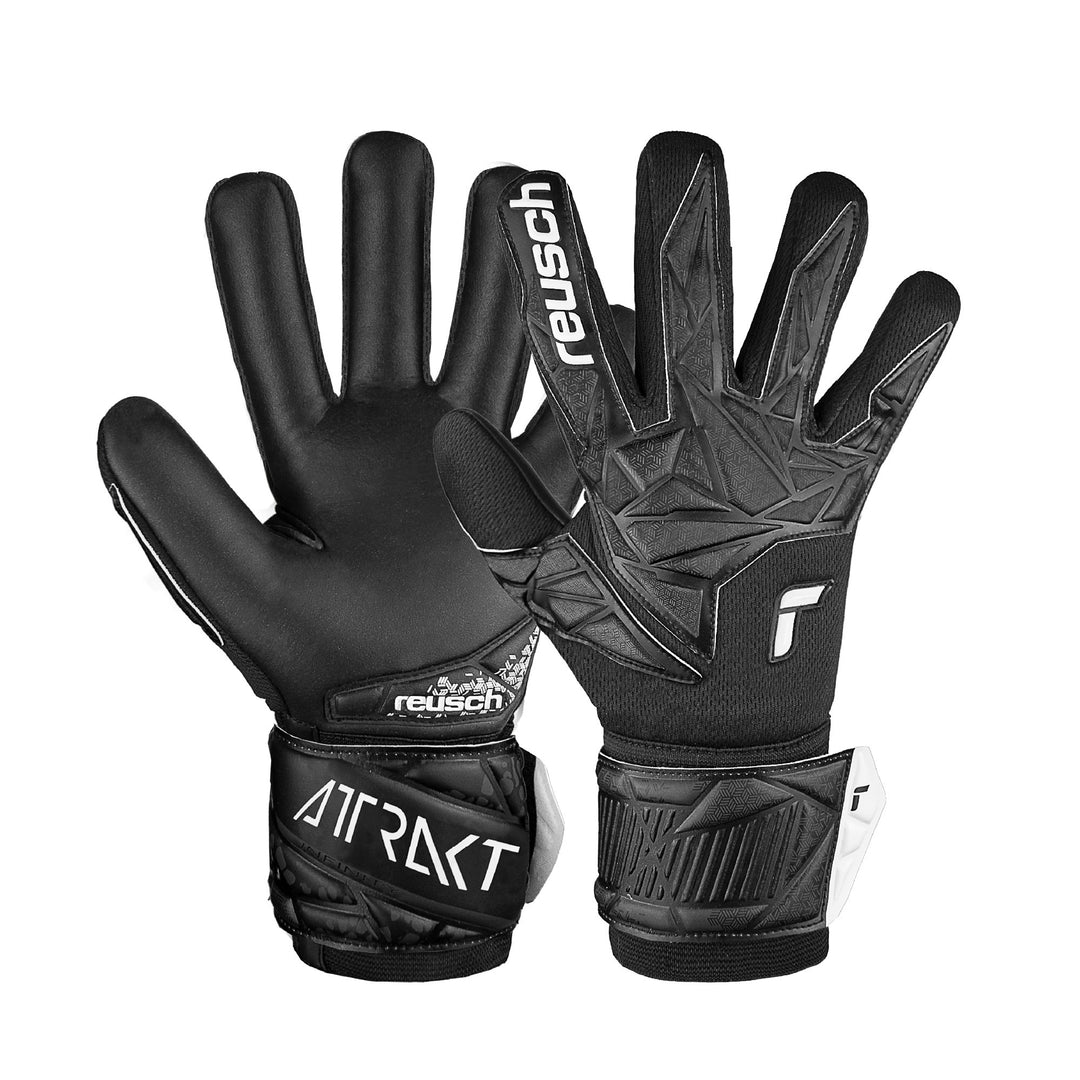 Reusch Attrakt Infinity Negative Cut Goalkeeper Gloves- Black