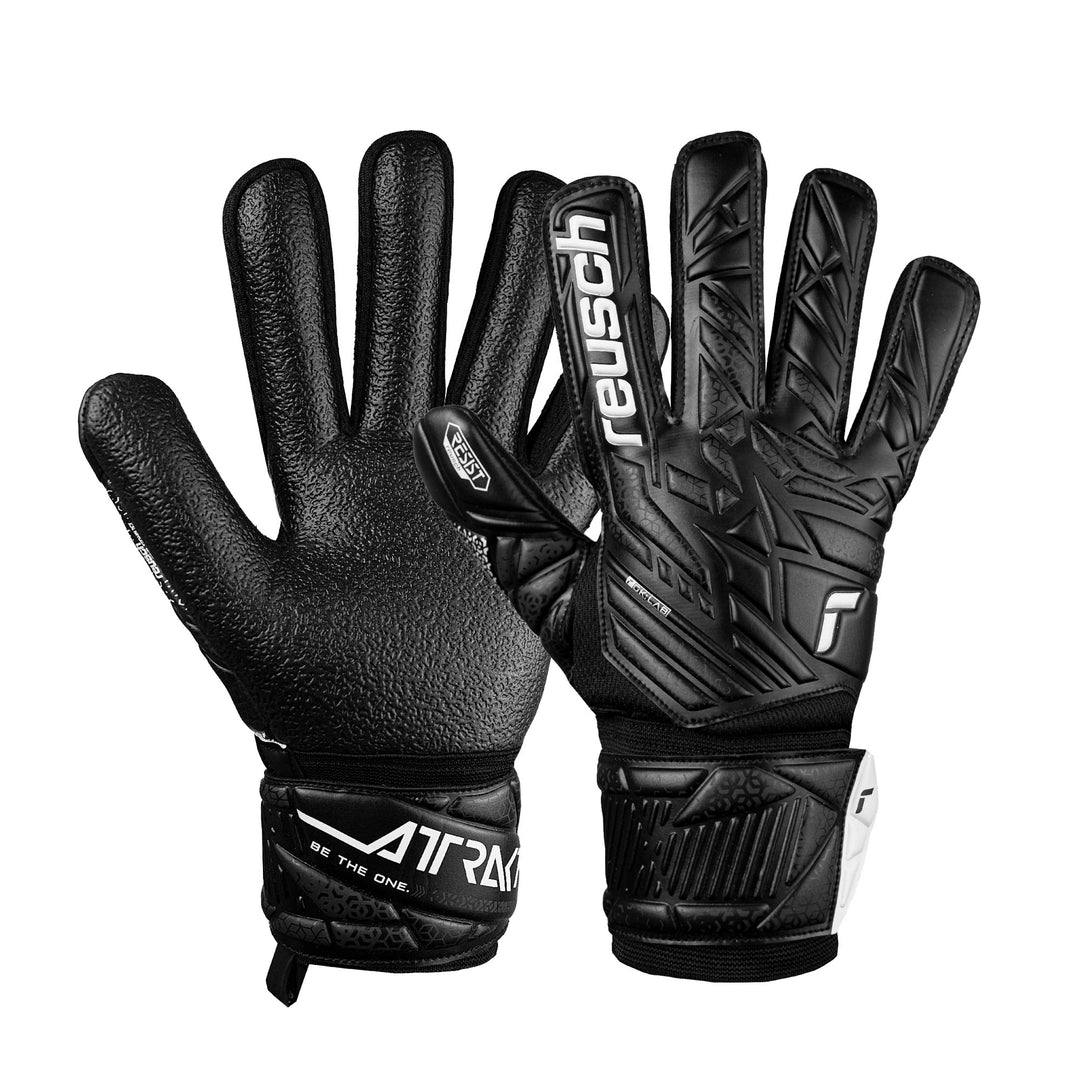 Reusch Attrakt Resist Goalkeeper Gloves- Black