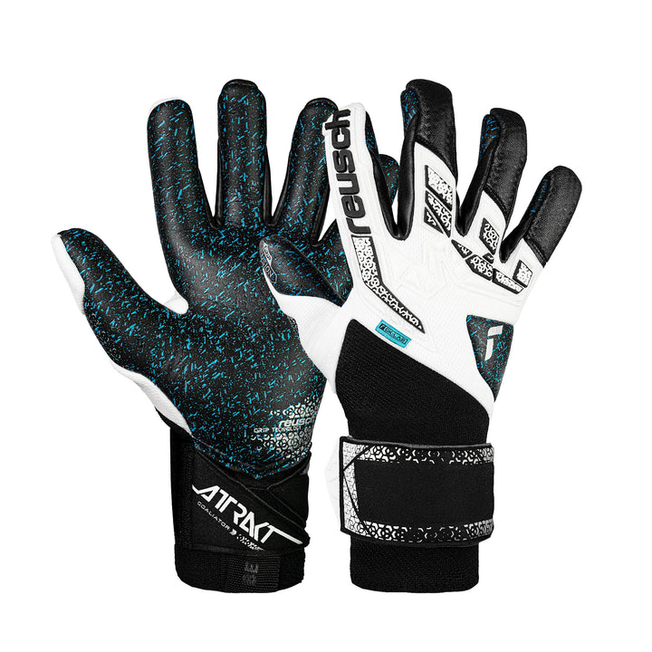 Reusch Freegel Fusion Goaliator Goalkeeper Gloves- Black/White/Silver