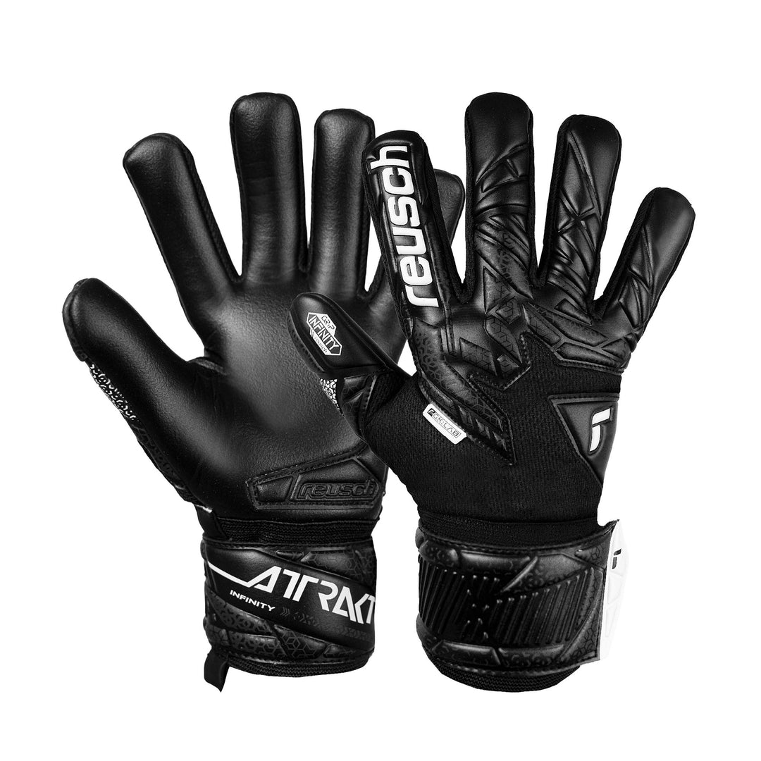 Reusch Attrakt Freegel Infinity Goalkeeper Gloves- Black