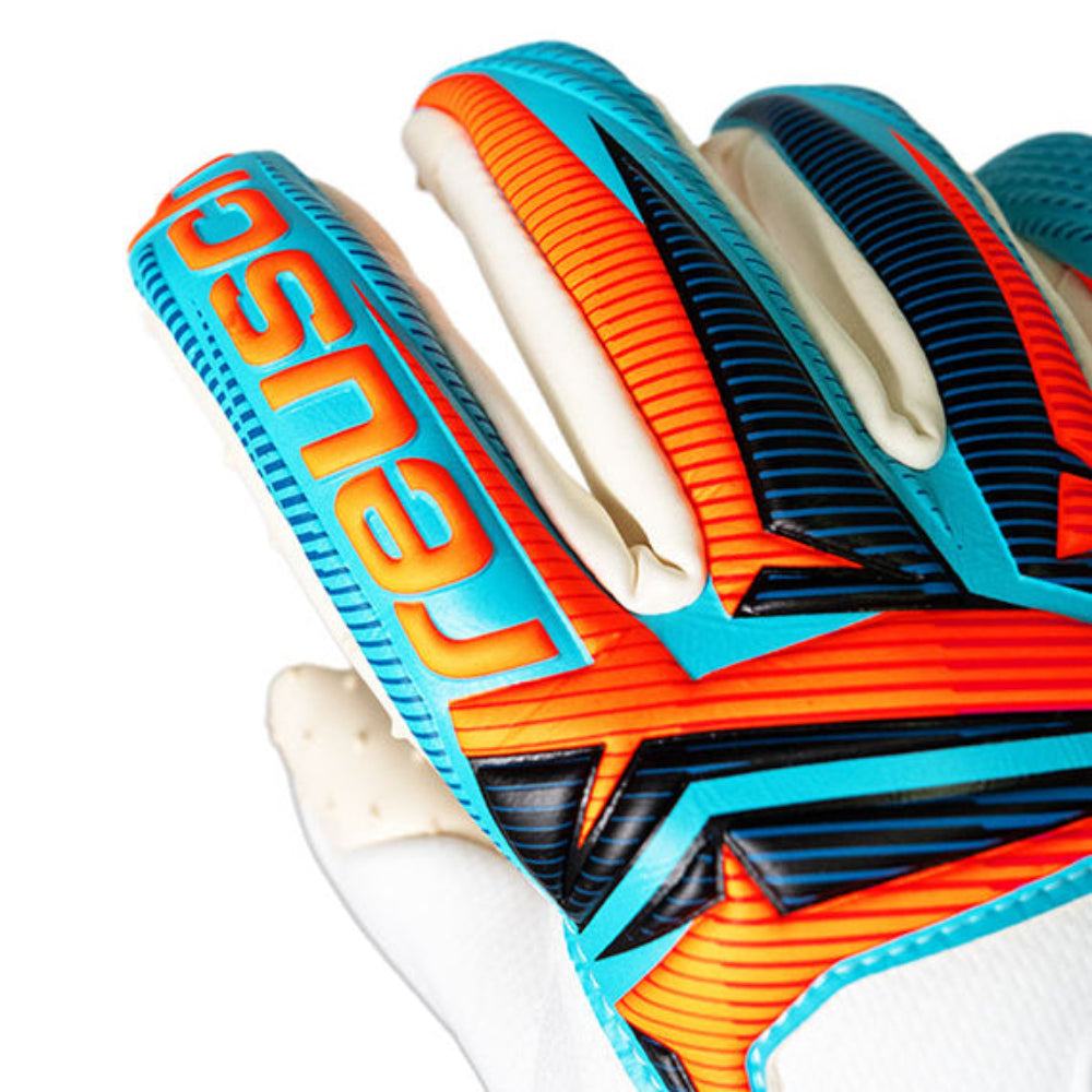 Reusch Attrakt Speedbump- White/Sky Blue