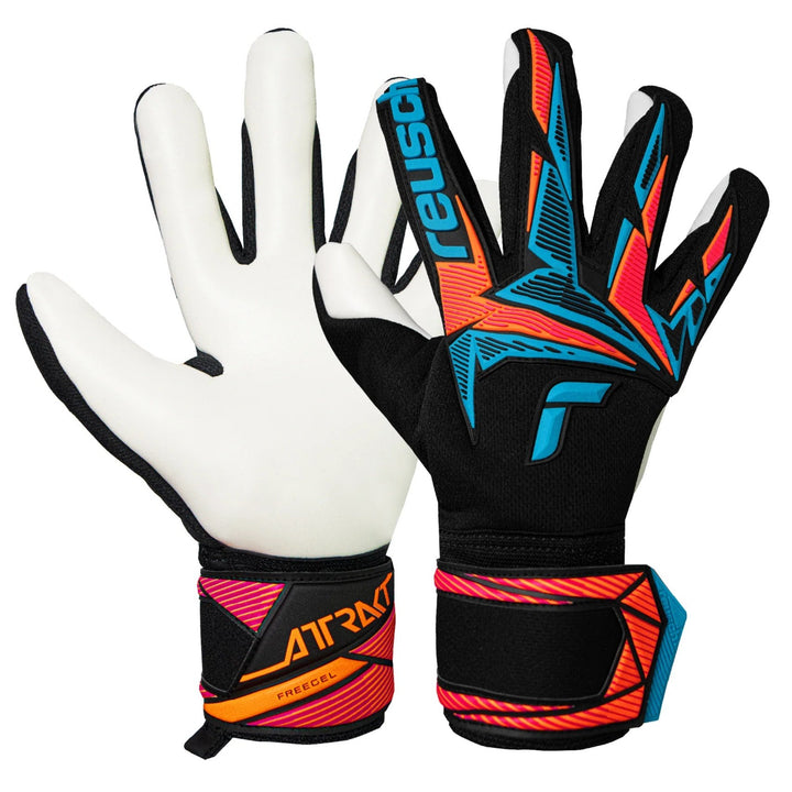 Reusch Attrakt Freegel Advance- Black/Blue/Orange