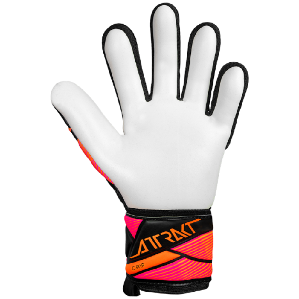 Reusch Attrakt Grip Goalkeeper Gloves- Black/Blue/Orange