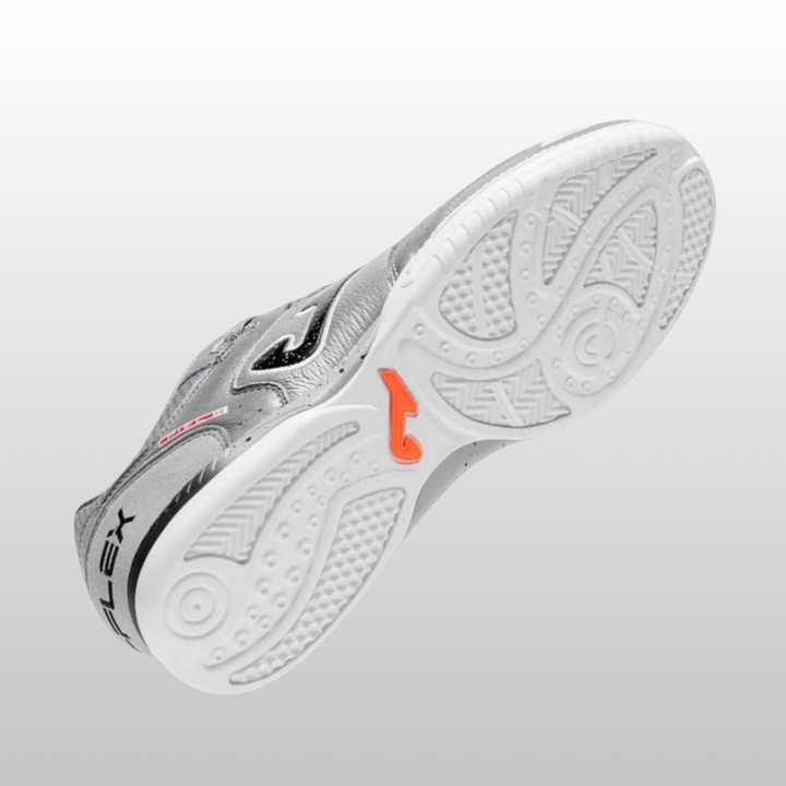 Joma Top Flex Indoor Boots- Silver/Black/White