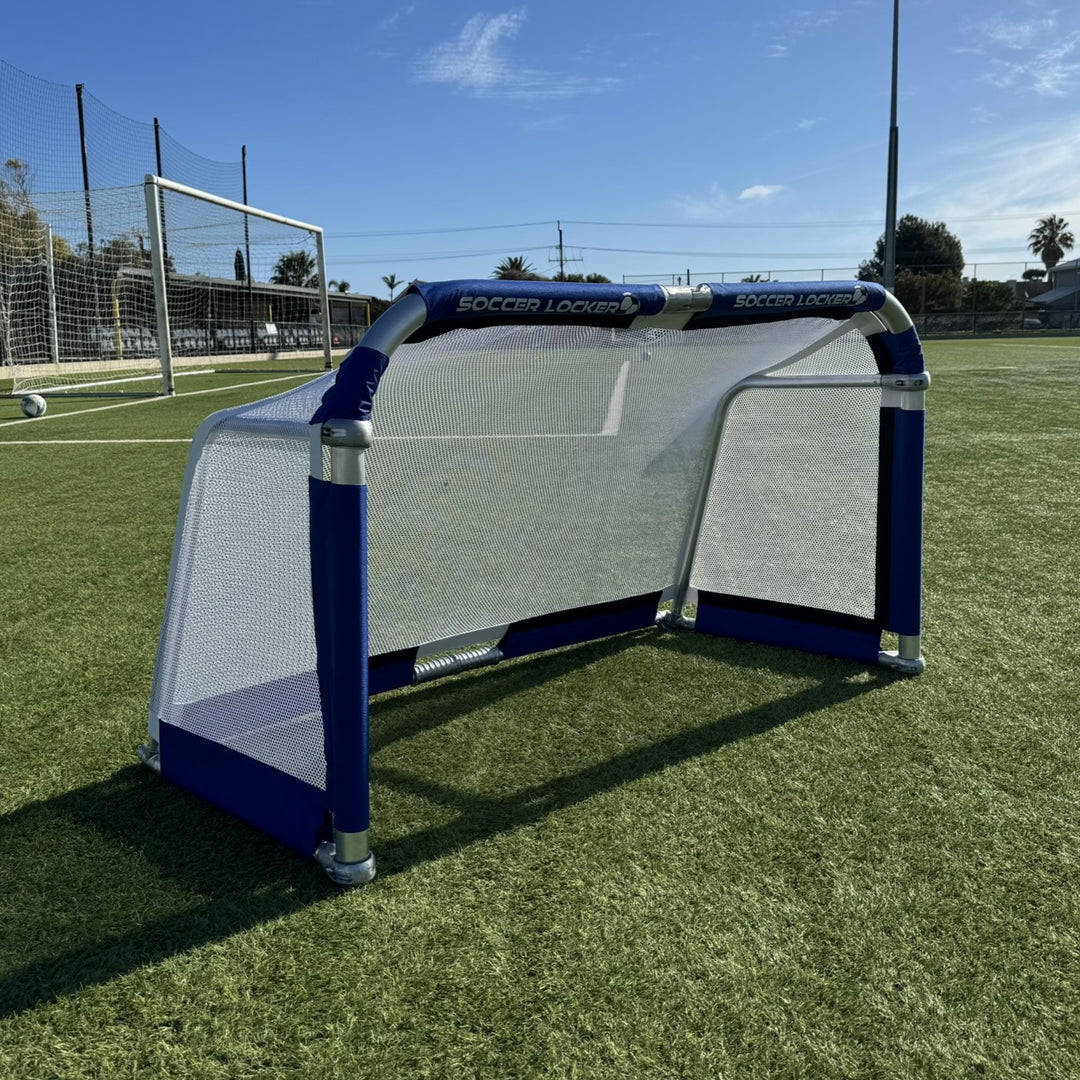 5 x 3 foot Pro Aluminium Folding Goal- Royal