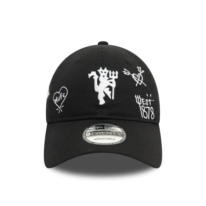 Manchester United New Era 9Twenty Cap- Black Scribble