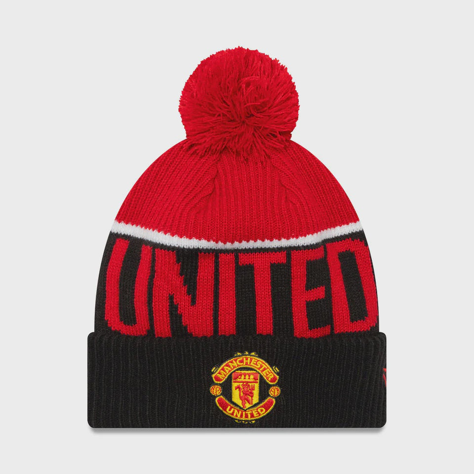 Manchester United New Era Sport Beanie- Black/Red