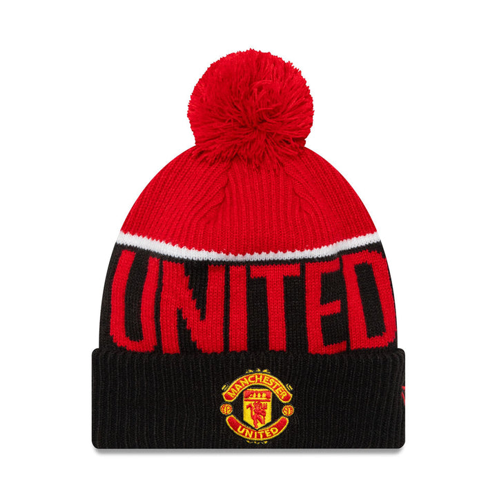 Manchester United New Era Sport Beanie- Black/Red