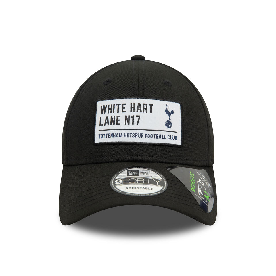 Tottenham Hotspur New Era 9FORTY Cap- Black/White Hart Lane