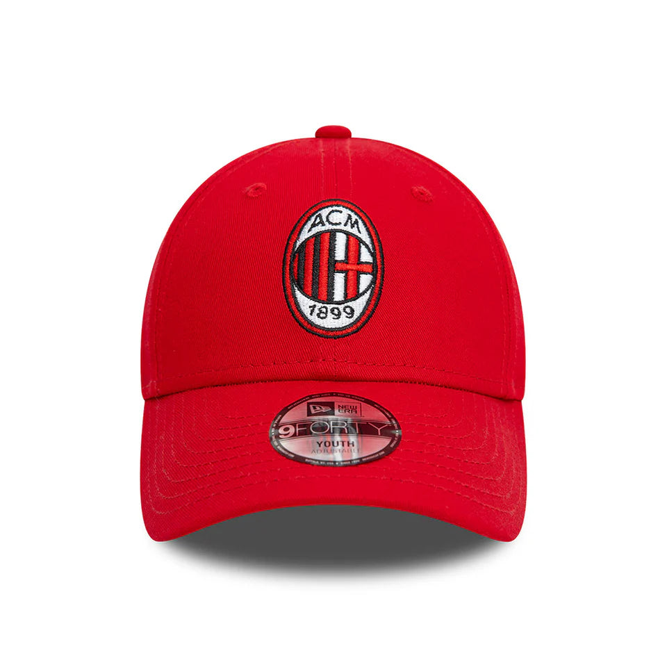 AC Milan 9 Forty New Era Youth Cap- Red