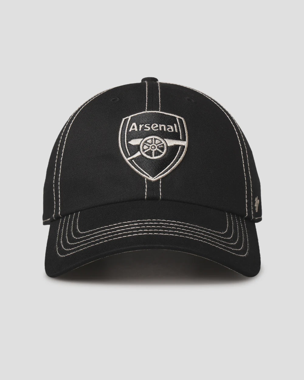 Arsenal FC 47 Clean Up Contrast Cap - Black/Bone