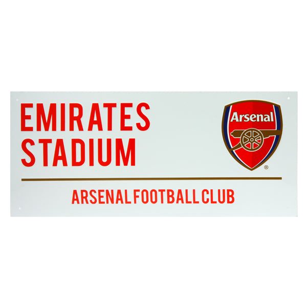 Arsenal Street Sign - White