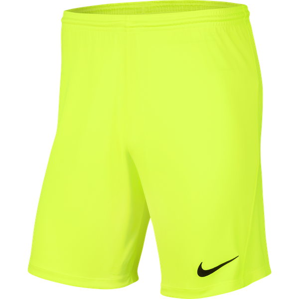 Nike DRI-FIT Park III Shorts- Volt
