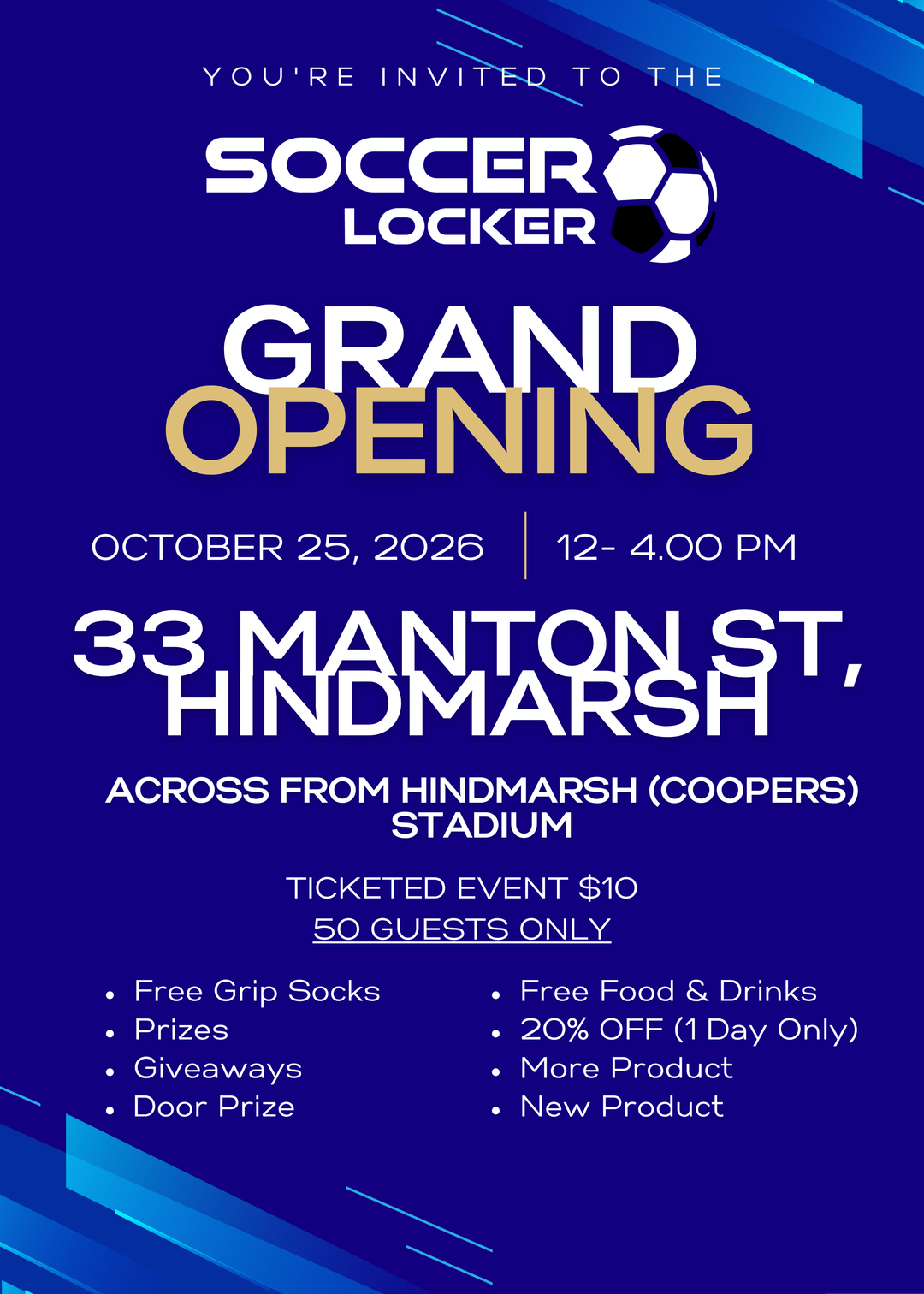 Soccer Locker Grand Opening Event