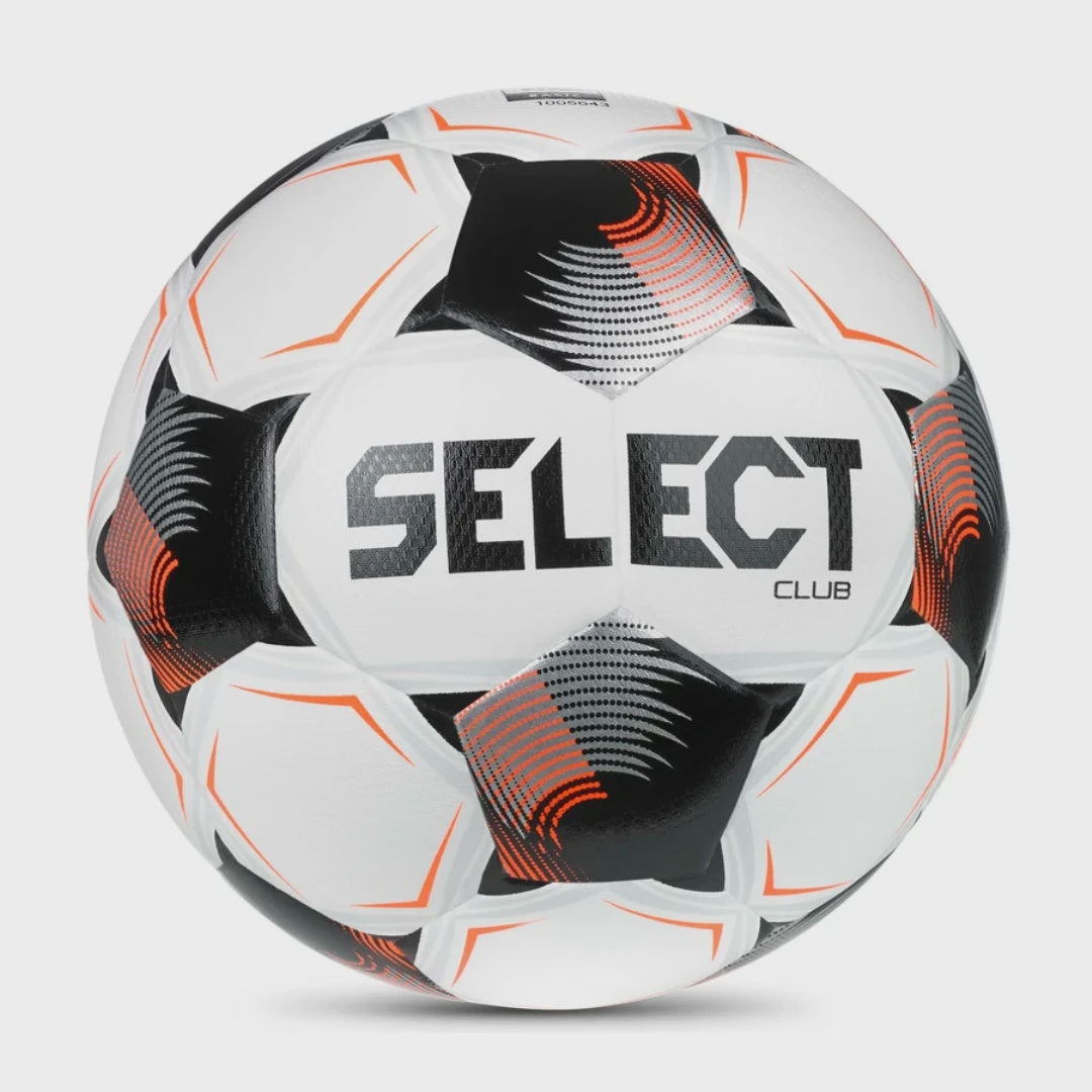 Select Club V26 Ball- White//Black/Orange- FIFA Approved