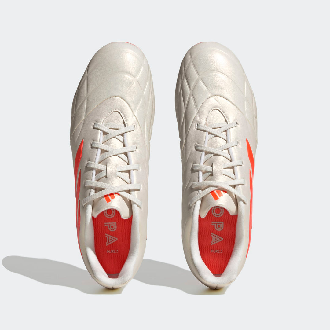 adidas COPA Pure .3 FG Boots- White/Orange