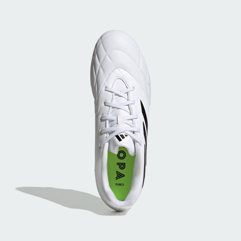 adidas COPA Pure .3 FG Boots- White/Black/Lemon