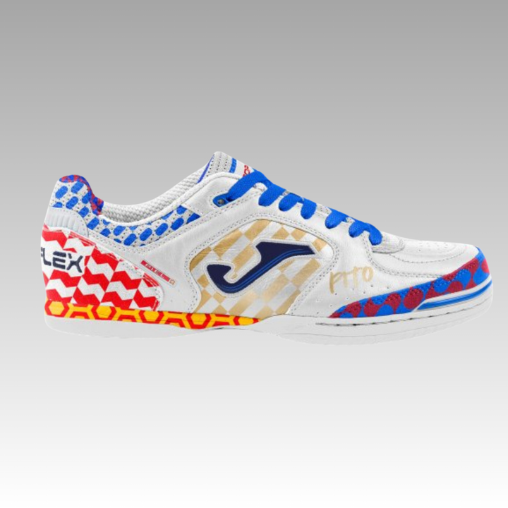 Joma Top Flex Inbdoor Boots- White/Multi 'Pito'