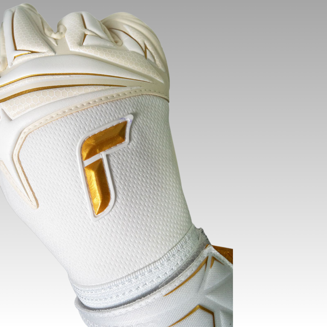 Reusch Attrakt AB1 Advance Goalkeeper Gloves- White/Gold