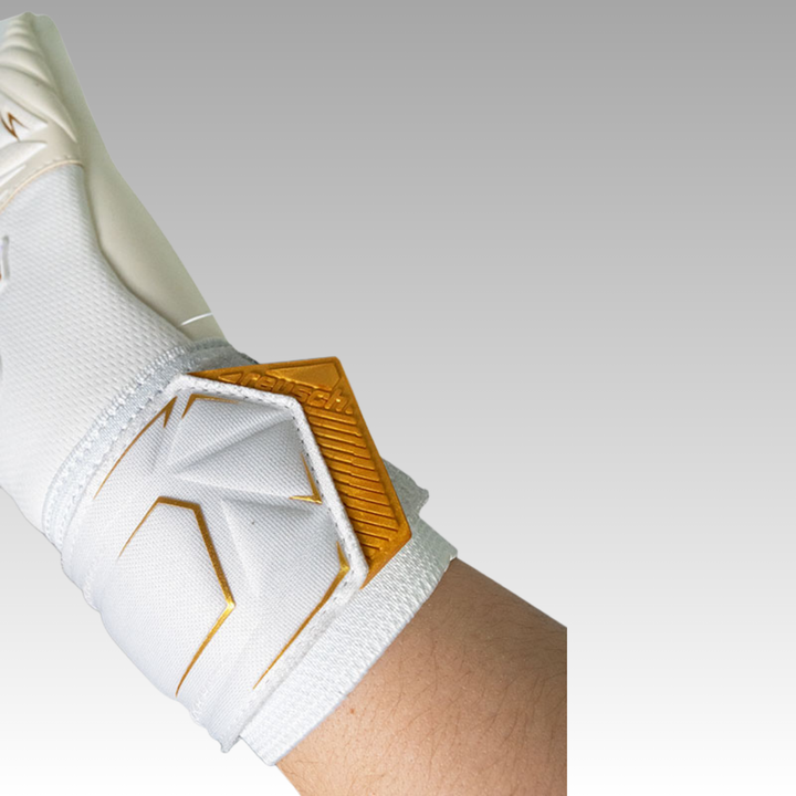 Reusch Attrakt AB1 Advance Goalkeeper Gloves- White/Gold
