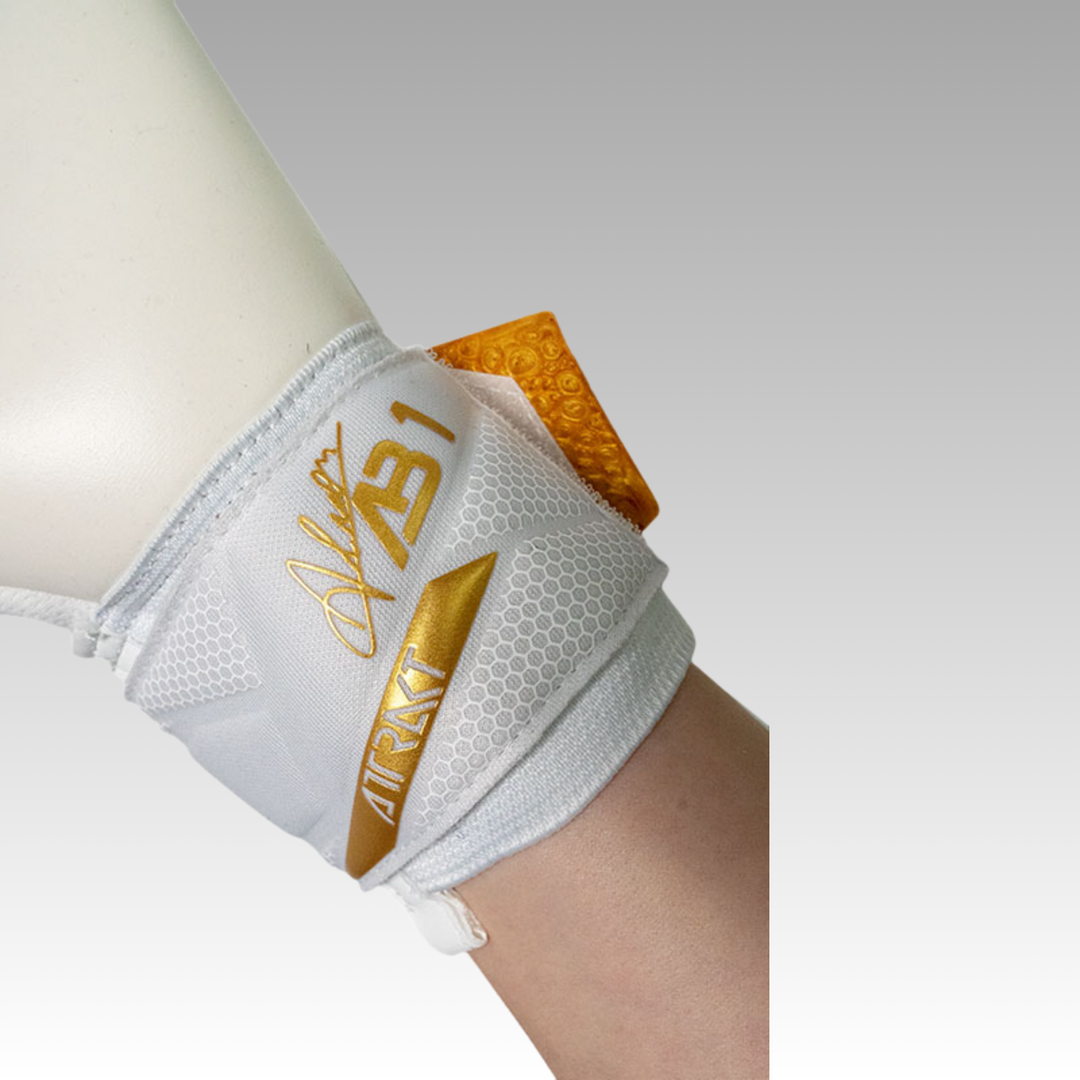 Reusch Attrakt AB1 Advance Goalkeeper Gloves- White/Gold