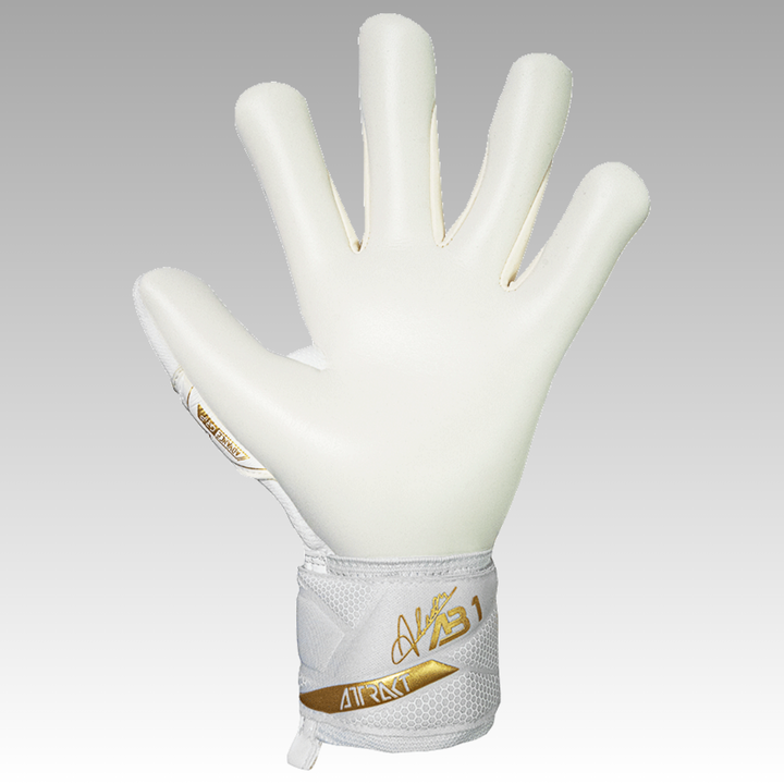Reusch Attrakt AB1 Advance Goalkeeper Gloves- White/Gold