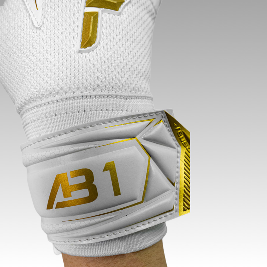 Reusch Attrakt AB1 Attrakt Advance Goalkeeper Gloves- JUNIOR-  White/Gold