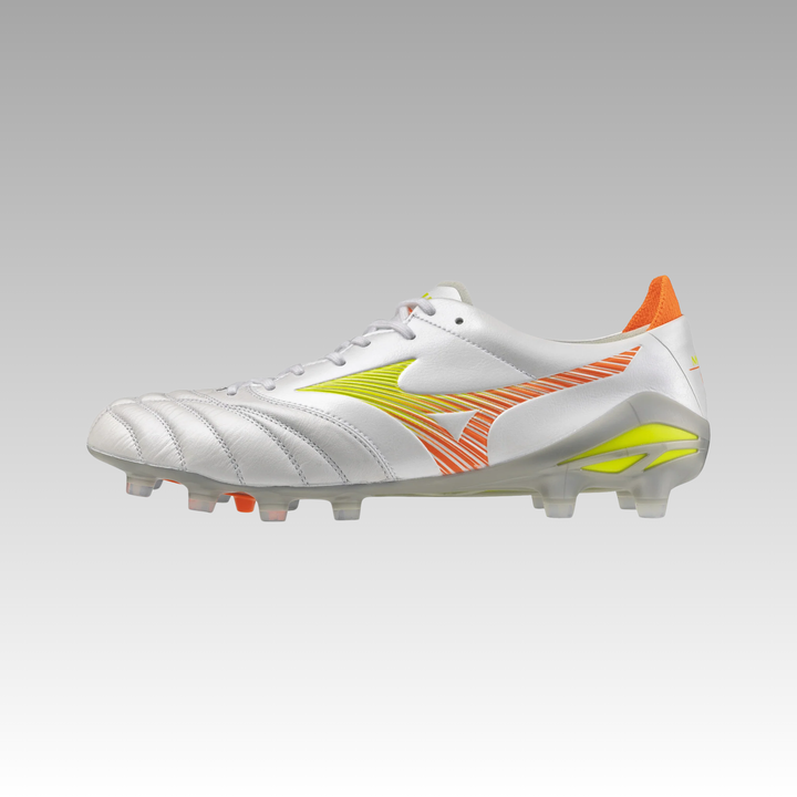 Mizuno Morelia NEO V Elite FG Boots- White/Orange