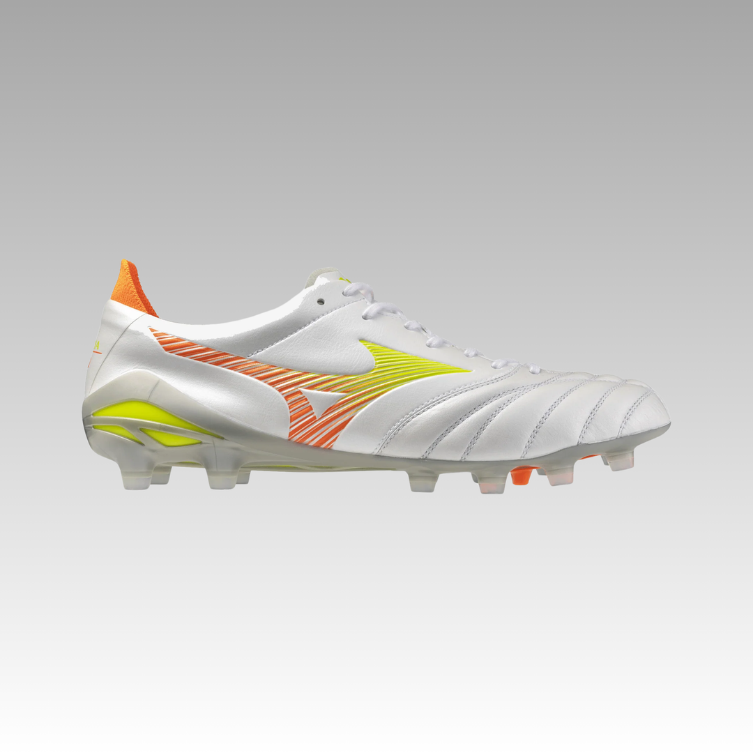 Mizuno Morelia NEO V Elite FG Boots- White/Orange
