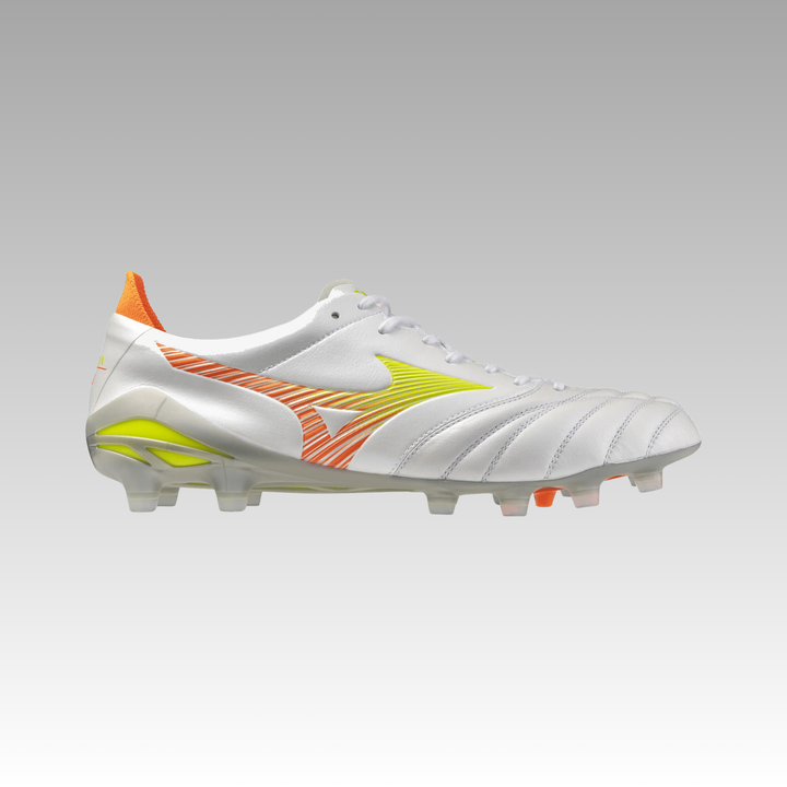 Mizuno Morelia NEO V Elite FG Boots- White/Orange