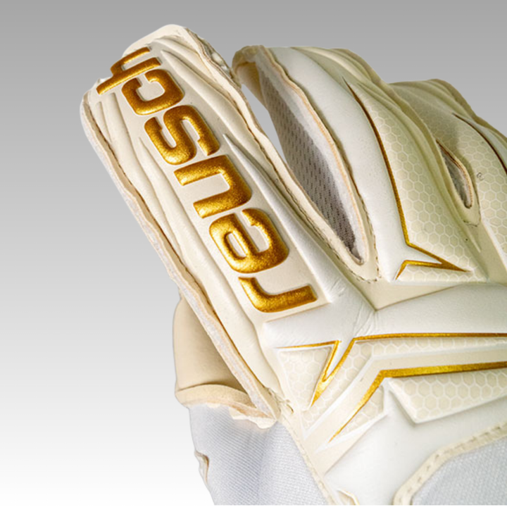 Reusch Attrakt AB1 Duo Goalkeeper Gloves- White/Gold