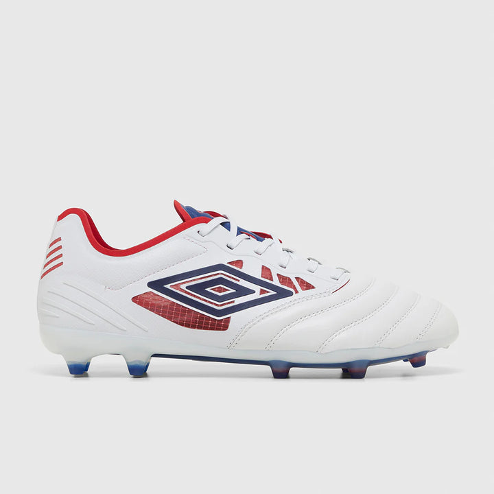 Umbro Tocco IV Pro FG Boots- White/Blue/Red