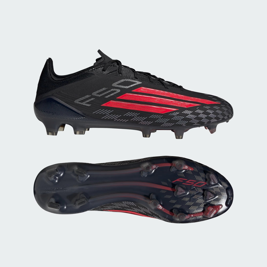 adidas F50 Elite FG Boots- Black/Red/Black
