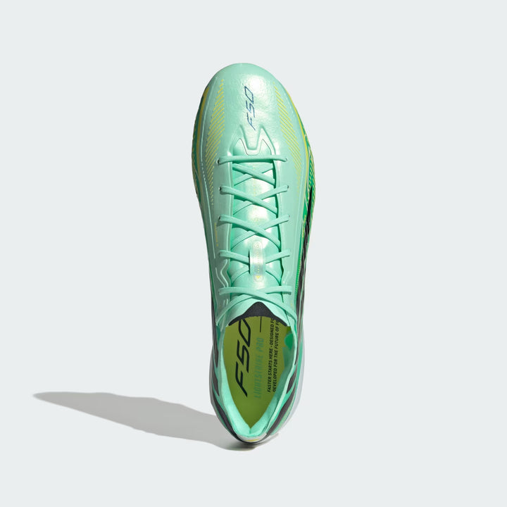 adidas F50 Hyperfast Elite FG Boots- Green/Black/Lemon