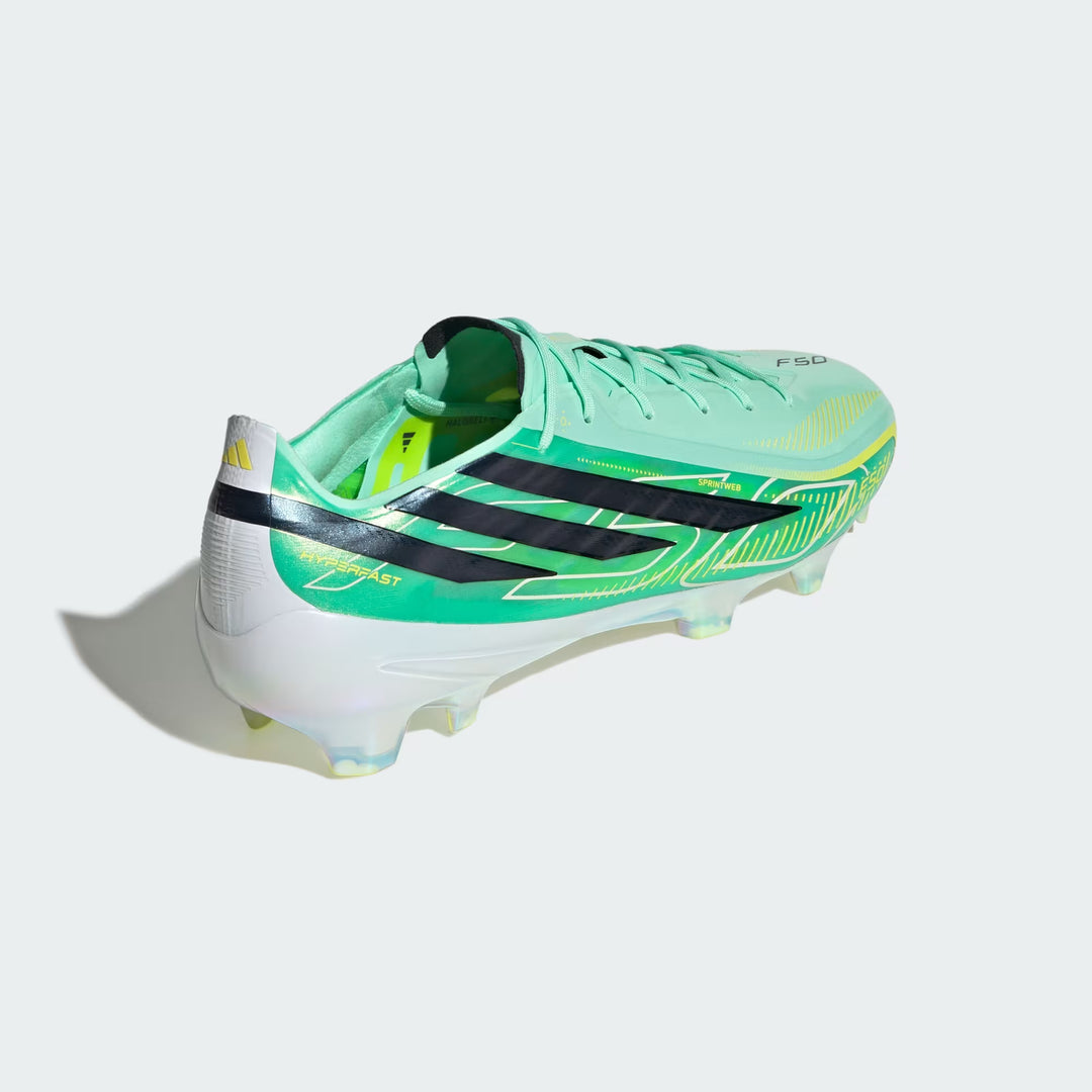 adidas F50 Hyperfast Elite FG Boots- Green/Black/Lemon