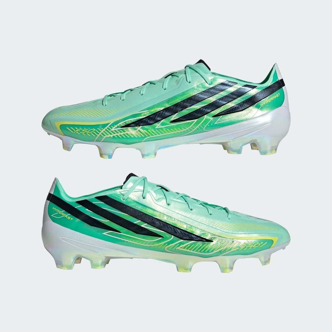 adidas F50 Hyperfast Elite FG Boots- Green/Black/Lemon