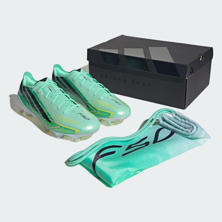 adidas F50 Hyperfast Elite FG Boots- Green/Black/Lemon